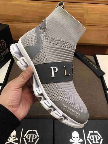 1209340PHILIPHILIPP PLEIN Scarpe alte da uomo nuove alla moda 3844