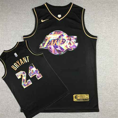 Lakers 24 Kobe Diamond Edizione Oro Nero