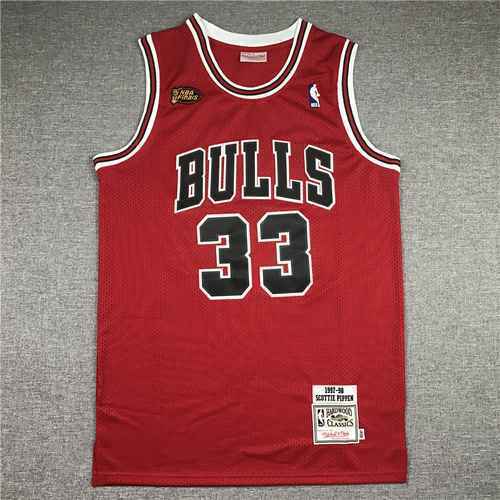 Bull 33 Pippen Finale Retro Rosso