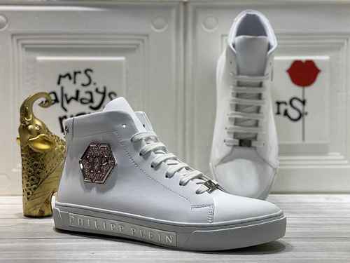 1159240PHILIPHILIPP PLEIN New Fashion High Top Sports Men's Shoe 38-44