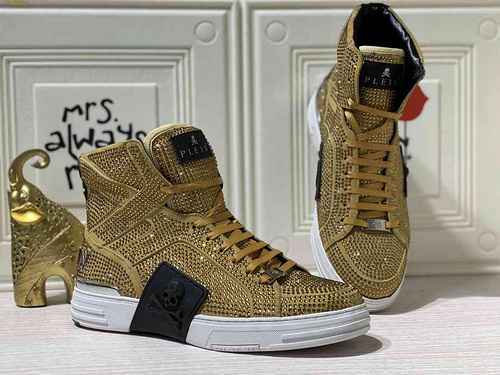 1159330PHILIPHILIPP PLEIN New Fashion High Top Men's Shoes 38-44