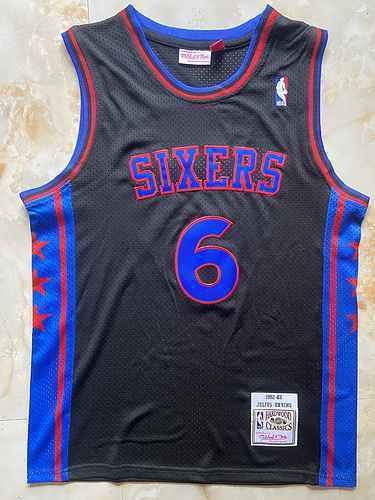 76ers Taglia 6 Julius Owen Vintage Nero