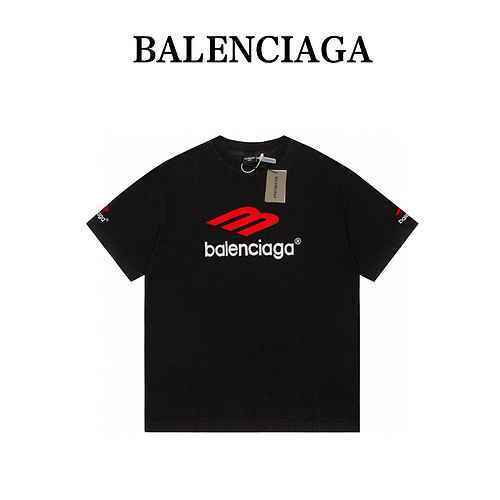 BAL Logo Balenciaga M ricamato manica corta