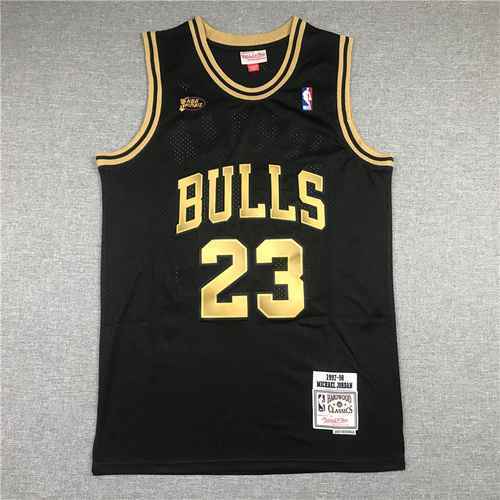 Bulls 23 Jordan Finale Retro Nero Oro