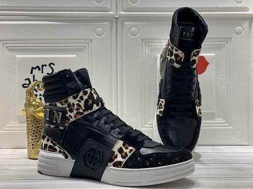 1159330PHILIPHILIPP PLEIN Scarpe alte da uomo nuove alla moda 3844