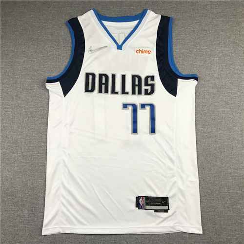 22 Stagione Mavericks 77 East Cherry White 75° anniversario Nuovo logo Nike Diamond