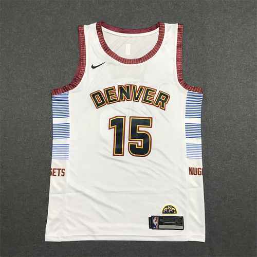 Nuggets 15 Nikolai Jokic 2223 Season City Edition Bianco