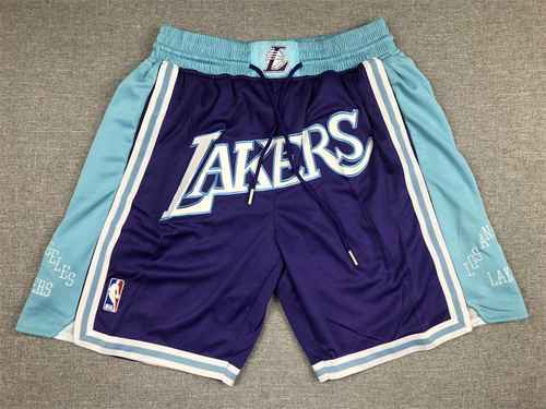 Pantaloni con tasca Pantaloni da basket Lakers New Star Purple City Edition