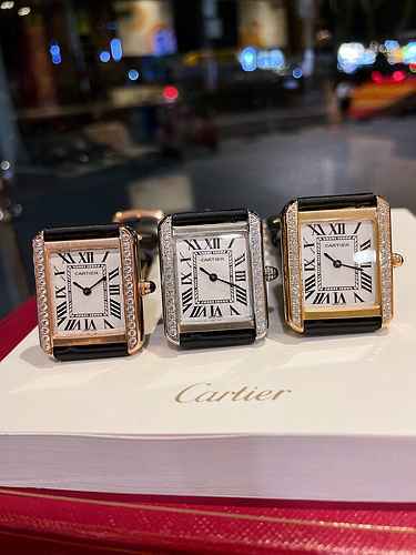 Cartier Coppia di orologi con movimento meccanico originale completamente automatico Cassa in acciai