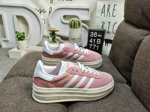 771DAdidas Originals Gazelle Bold W Clover Tre strati Suola spessa Low Top Retro Versatile Casual Sp