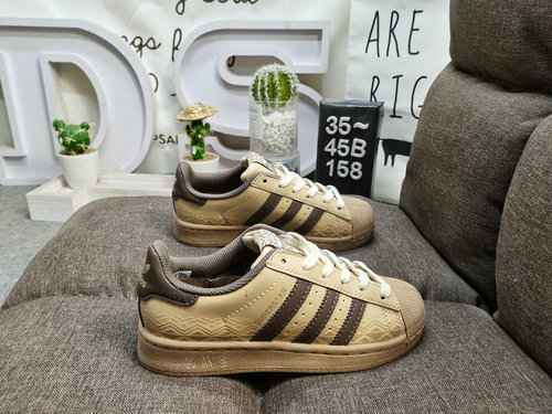 158D Adidas Originals SUPERSTAR W Shell Head Classico versatile sportivo casual Piccole scarpe da ta