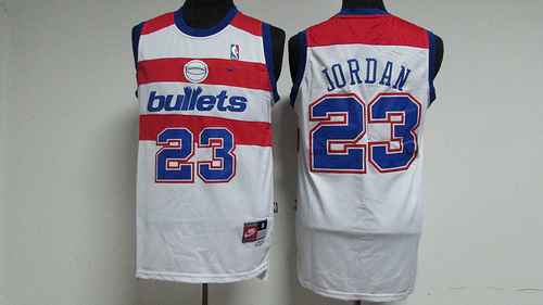 Wizards 23 Jordan Bullet Edition Bianco