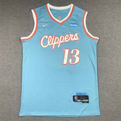 Clippers 22a stagione 13 George Blue City Edition 75° anniversario Logo con diamante