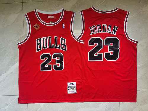 Bull Championship 23 Jordan Red Vintage Gold Testa di toro