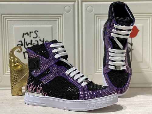 1159320PHILIPHILIPP PLEIN Scarpe alte da uomo nuove alla moda 3844