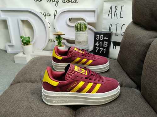 771DAdidas Originals Gazelle Bold W Clover Tre strati Suola spessa Low Top Retro Versatile Casual Sp