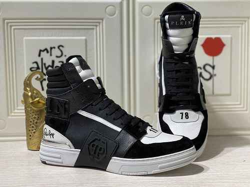 1159330PHILIPHILIPP PLEIN Scarpe alte da uomo nuove alla moda 3844