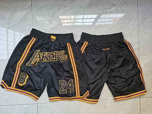 Pantaloni tascabili Lakers LAKERS 824 pantaloni da basket neri