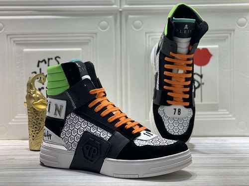 1159330PHILIPHILIPP PLEIN Scarpe alte da uomo nuove alla moda 3844