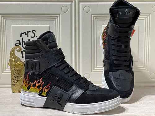 1159340IPHILIPHILIPP PLEIN New Fashion High Top Men's Shoes 38-44