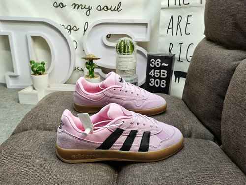 308D Adidas Gonz Aloha Super One Black Eye Co scarpe da ginnastica rosa con marchio Pink Dust Bag Ca