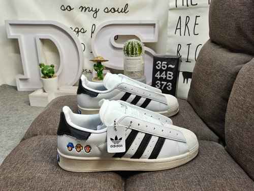 373DAdidas Clover Originals Superstar Shell Head Classic Versatile Scarpe da tavolo sportive casual 