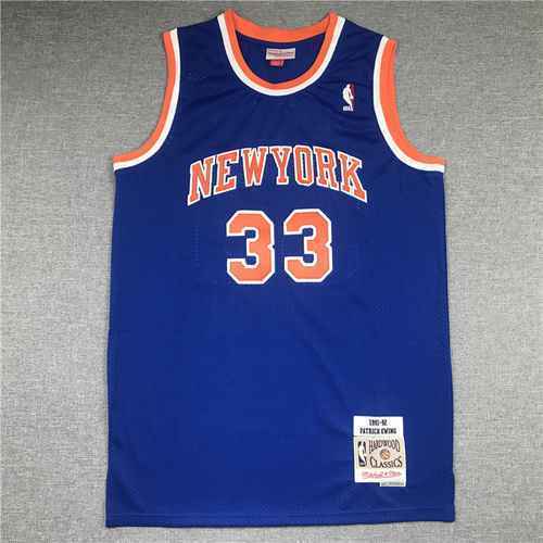 MN Vintage Edition Knicks 33 Ewing Blu