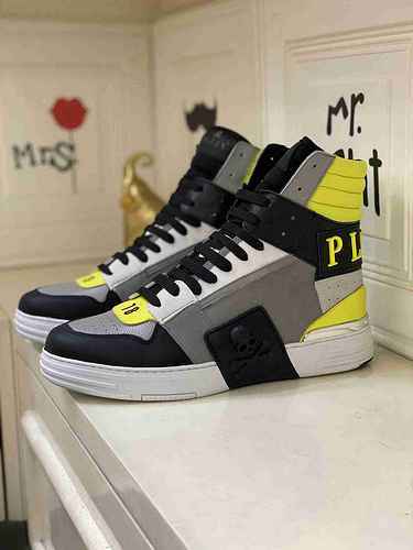 1159330PHILIPHILIPP PLEIN Scarpe alte da uomo nuove alla moda 3844