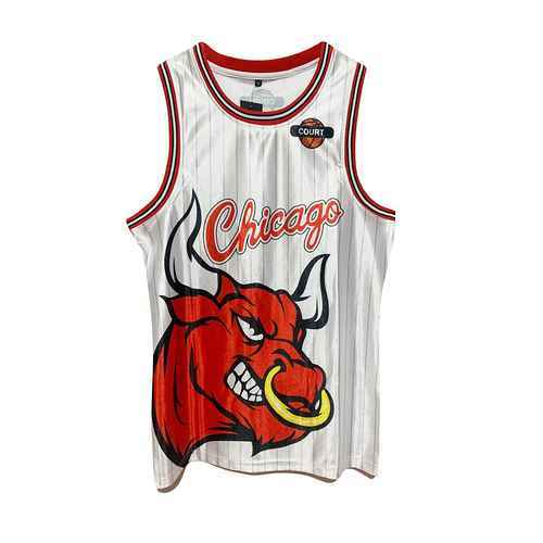 Set bianco con stampa Bulls 23