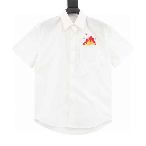 LoeweLoewe 23ss Casifa Flame Camicia a maniche corte ricamata