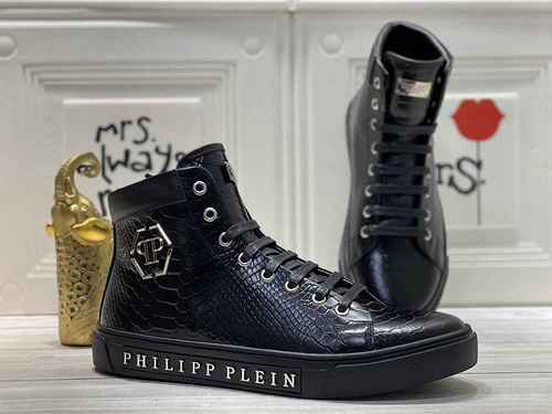 1159240PHILIPHILIPP PLEIN New Fashion High Top Sports Men's Shoe 38-44
