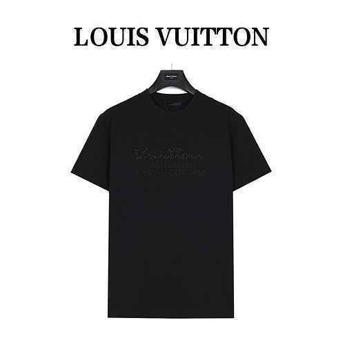 Louis VuittonLouis Vuitton 23ss logo lettera perla conchiglia pressata a maniche corte