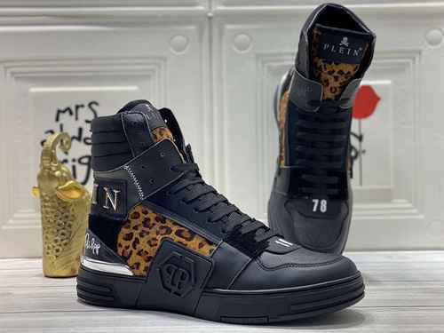 1159330PHILIPHILIPP PLEIN Scarpe alte da uomo nuove alla moda 3844