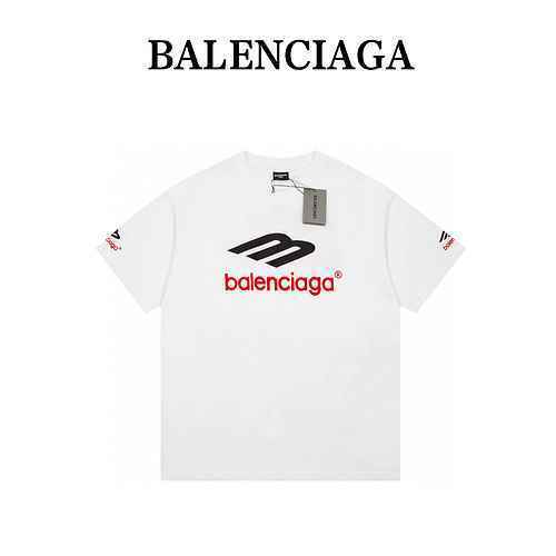 BAL Logo Balenciaga M ricamato manica corta