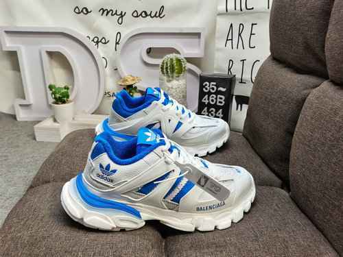 434DBalenciaga Triple S x Ad Adi cooperazione di lusso transfrontaliera Balenciaga scarpe retrò da p