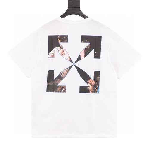 OFF WHITE CO VIRGIL Piccola maglietta a maniche corte con stampa religiosa