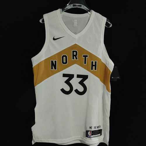 Giocatore AU Raptors 33 Gasol 10 Drozan 7 Lori City Uniforme da basket personalizzata con ricamo bia