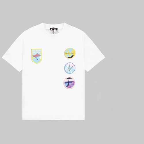 LOUIS VUITTON Show Limited Front and Rear Printed Short Sleeve T-shirt