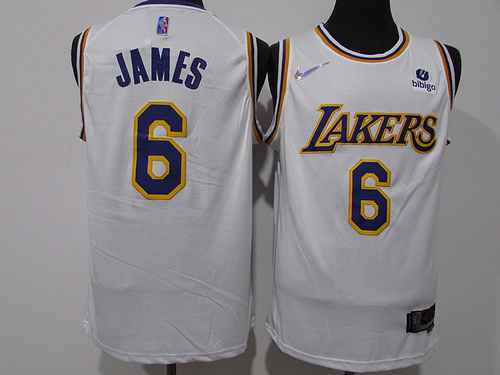 Lakers 6° James 23° Stagione 75° Anniversario Bianco