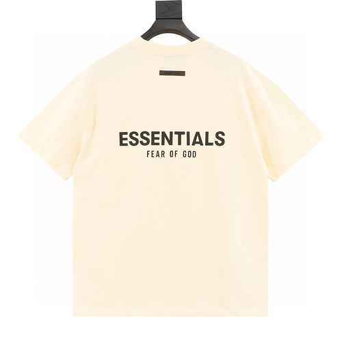 Tshirt a maniche corte FEAR OF GOD FOG ESSENTIALS DOPPIA FILA LETTERE IN SILICONE