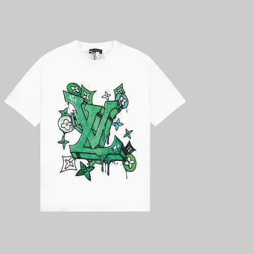LOUIS VUITTON Show Limited Front and Rear Printed Short Sleeve T-shirt