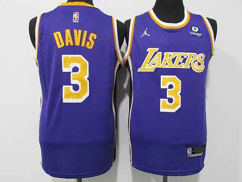 Lakers 3 Davis 75° anniversario viola