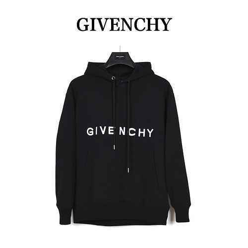 GivenchyFelpa con cappuccio ricamata con quattro logo a griglia di Givenchy 22ss