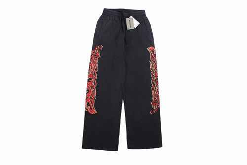 BLCG 2023SS Vecchi pantaloni stampati con graffiti a getto d'inchiostro