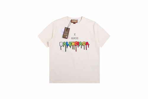 GC x BLCG 23SS Co branded Graffiti Letter Short Sleeve