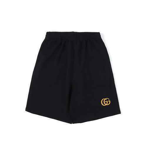 Pantaloncini con ricamo etichetta dorata Gucci Gucci 23SS