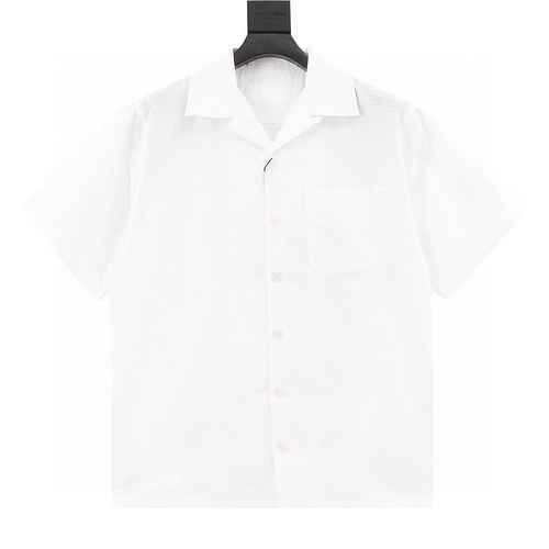 Prada Prada PRD 23SS Popeline Bermuda Camicia a maniche corte scura