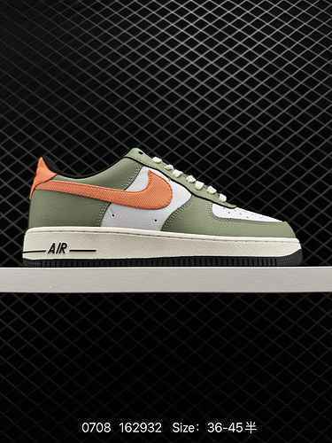 6 Nike Air Force x27 7 Low Air Force One scarpe da tavolo casual basse bianco verde arancione origin