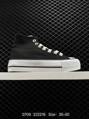 8 CONVERSE Converse Counter Quality All Star Lift Fashion Thick Sole High Top Canvas Shoes Women's S