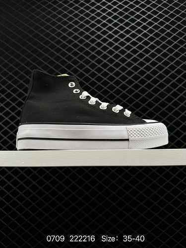 8 CONVERSE Converse Counter Quality All Star Lift Fashion Suola spessa Scarpe di tela alte Scarpe da